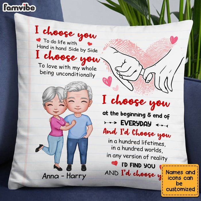 Personalized Couple I Choose You Pillow JL261 23O28 1