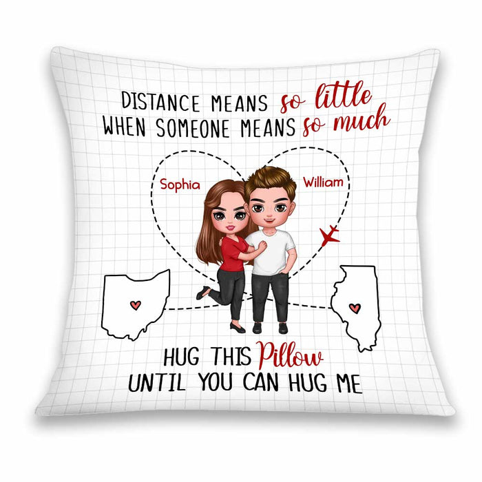 Personalized Love Couple Long Distance Pillow JL273 32O34 1