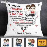 Personalized To My Husband Heart Pillow JL269 30O31 thumb 1