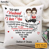 Personalized To My Husband Heart Pillow JL269 30O31 thumb 1