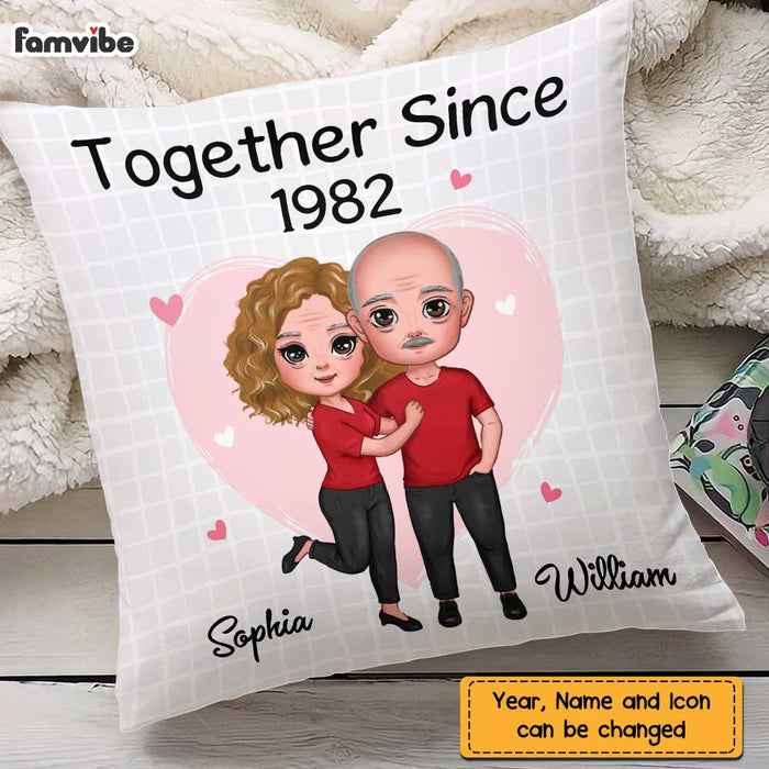 Personalized Couple Together Since Pillow JL272 30O47 1