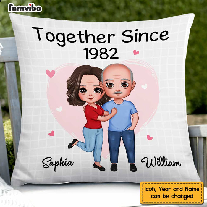 Personalized Couple Together Since Pillow JL272 30O47 1