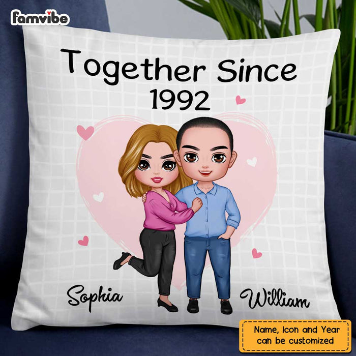 Personalized Couple Together Since Pillow JL272 30O47 1