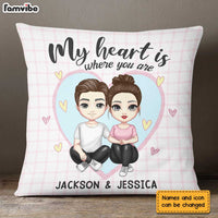 Personalized Couple Cute Pillow JL274 30O31 thumb 1