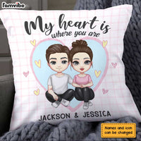 Personalized Couple Cute Pillow JL274 30O31 thumb 1