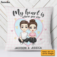 Personalized Couple Cute Pillow JL274 30O31 thumb 1