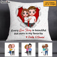 Personalized Couple Love Story Pillow JL272 30O53 thumb 1