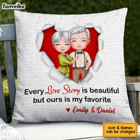 Personalized Couple Love Story Pillow JL272 30O53 thumb 1