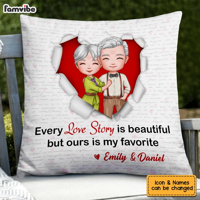 Personalized Couple Love Story Pillow JL272 30O53 1