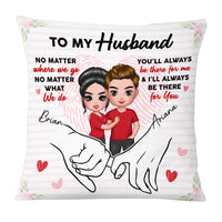 Personalized Husband Holding Hands Pillow JL278 23O53 thumb 1