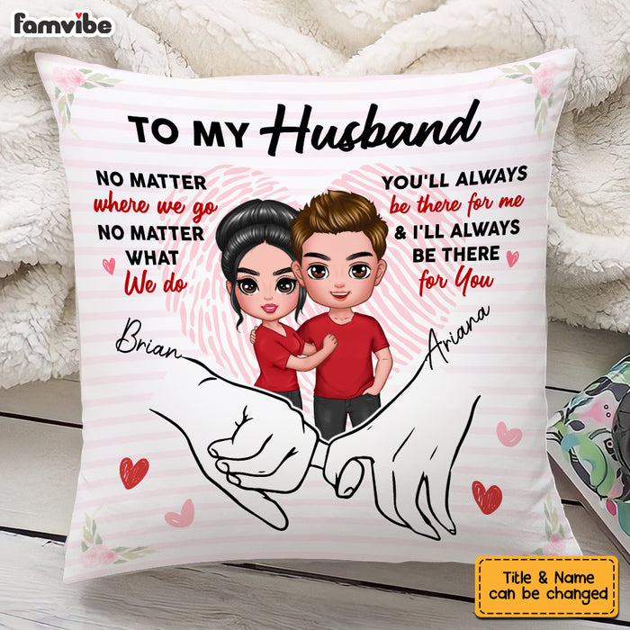 Personalized Husband Holding Hands Pillow JL278 23O53 1