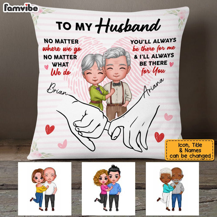 Personalized Husband Holding Hands Pillow JL278 23O53 1