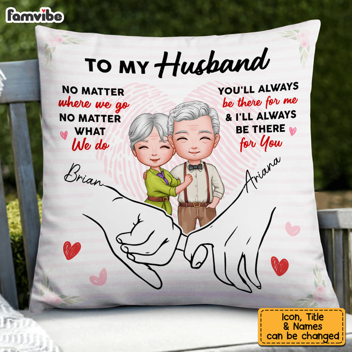 Personalized Husband Holding Hands Pillow JL278 23O53 1