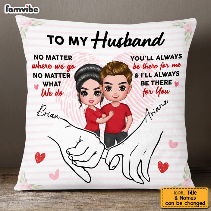 Personalized Husband Holding Hands Pillow JL278 23O53 1