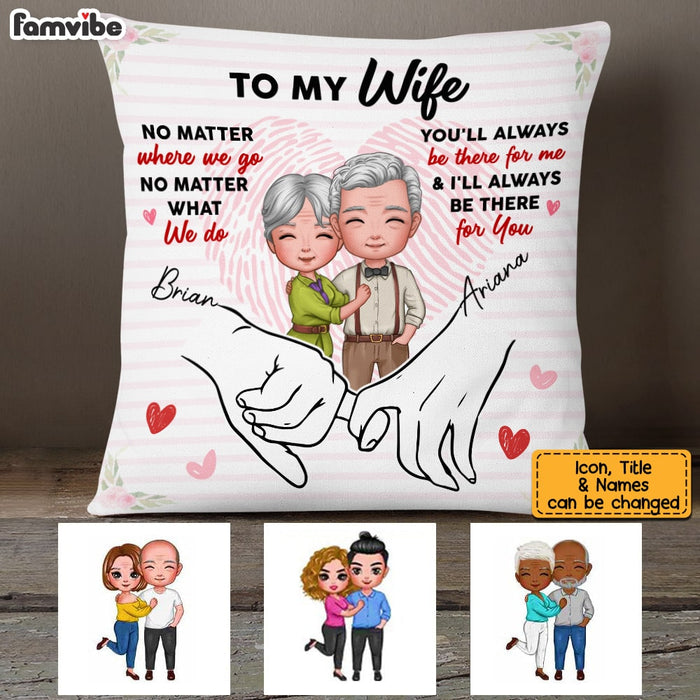 Personalized Wife Holding Hands Pillow JL277 23O53 1
