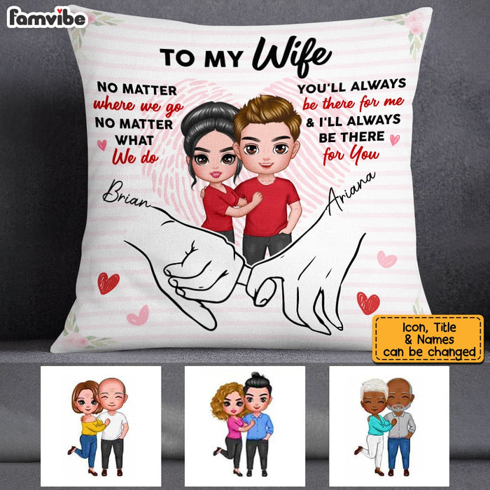 Personalized Wife Holding Hands Pillow JL277 23O53 1