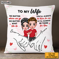 Personalized Wife Holding Hands Pillow JL277 23O53 thumb 1
