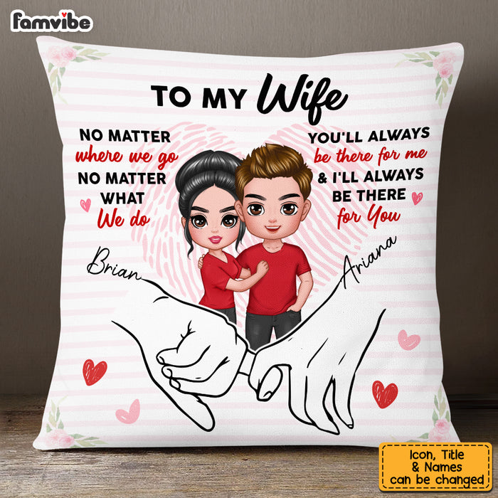 Personalized Wife Holding Hands Pillow JL277 23O53 1