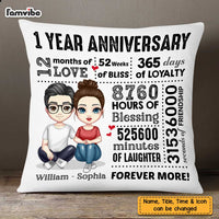 Personalized Couple Anniversary Pillow JL271 32O47 thumb 1