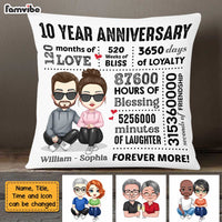 Personalized Couple Anniversary Pillow JL271 32O47 thumb 1