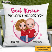 Personalized Couple My Heart Needed You Pillow JL272 23O47 thumb 1