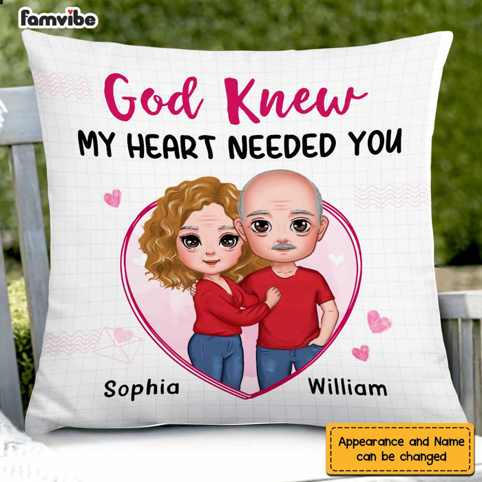 Personalized Couple My Heart Needed You Pillow JL272 23O47 1