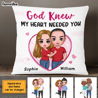Personalized Couple My Heart Needed You Pillow JL272 23O47 thumb 1