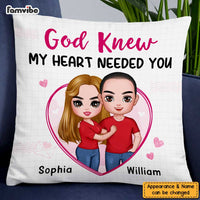 Personalized Couple My Heart Needed You Pillow JL272 23O47 thumb 1