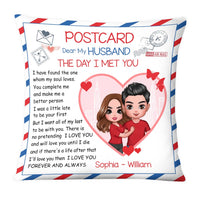 Personalized Husband The Day Love Letter Pillow JL273 23O28 thumb 1