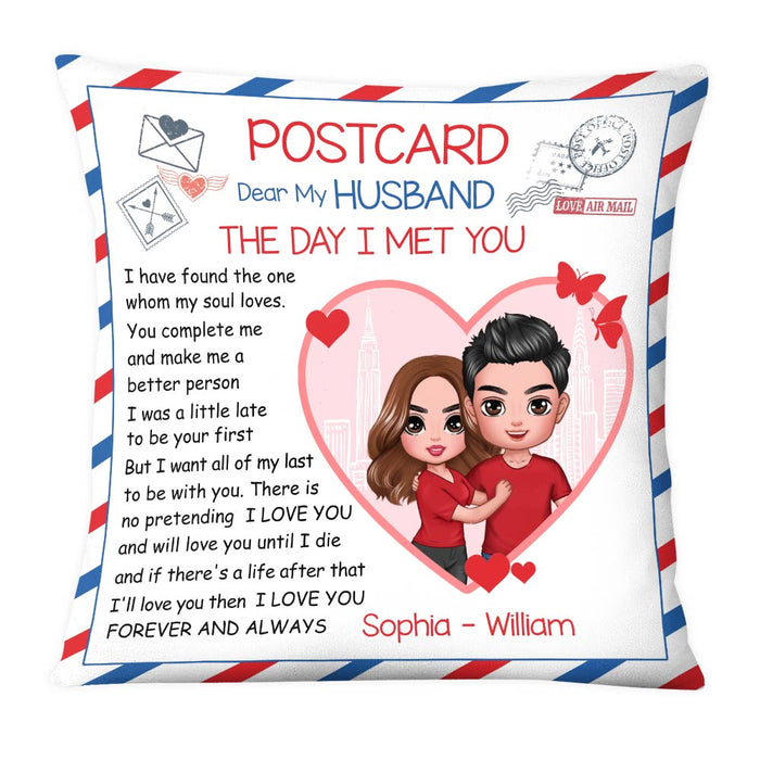 Personalized Husband The Day Love Letter Pillow JL273 23O28 1