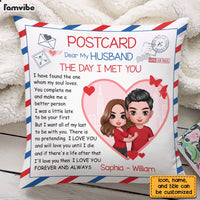 Personalized Husband The Day Love Letter Pillow JL273 23O28 thumb 1