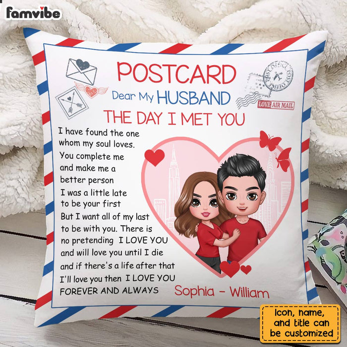 Personalized Husband The Day Love Letter Pillow JL273 23O28 1