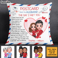 Personalized Husband The Day Love Letter Pillow JL273 23O28 thumb 1