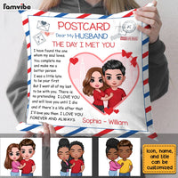 Personalized Husband The Day Love Letter Pillow JL273 23O28 thumb 1