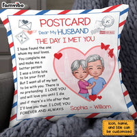 Personalized Husband The Day Love Letter Pillow JL273 23O28 thumb 1