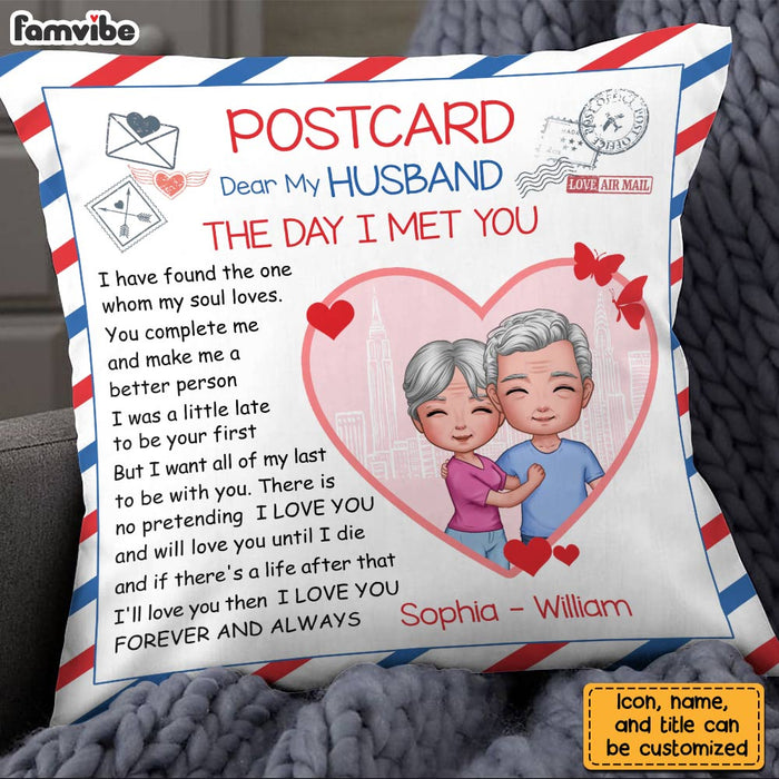 Personalized Husband The Day Love Letter Pillow JL273 23O28 1