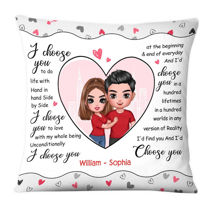 Personalized Couple I Choose You Pillow JL275 23O28 1