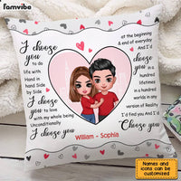 Personalized Couple I Choose You Pillow JL275 23O28 thumb 1