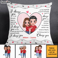 Personalized Couple I Choose You Pillow JL275 23O28 thumb 1
