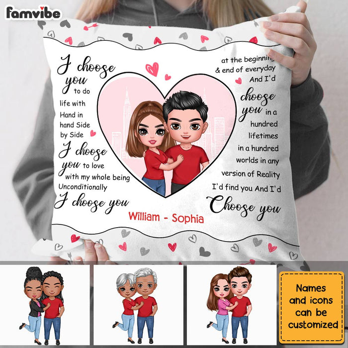 Personalized Couple I Choose You Pillow JL275 23O28 1