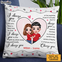Personalized Couple I Choose You Pillow JL275 23O28 thumb 1