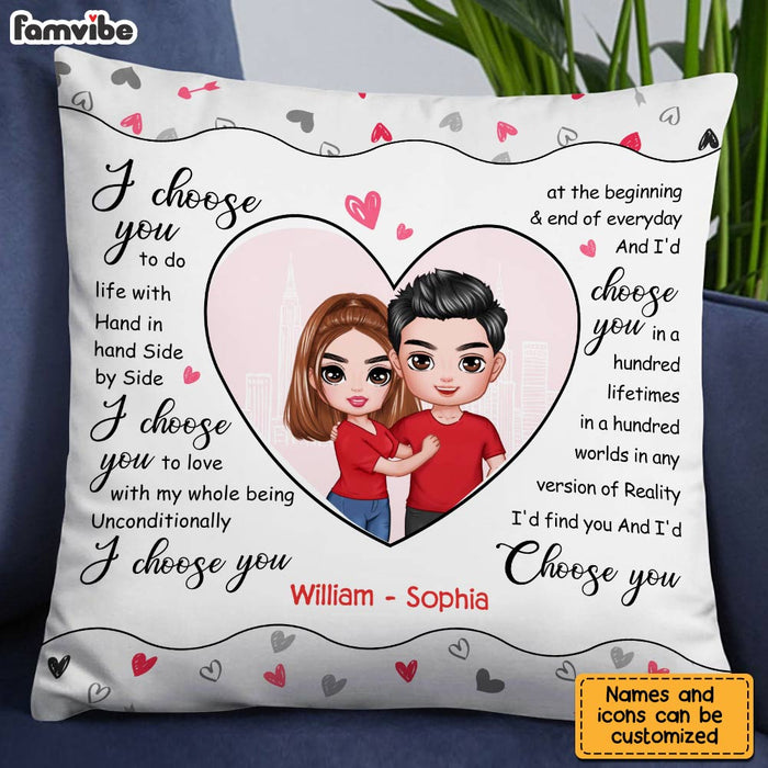 Personalized Couple I Choose You Pillow JL275 23O28 1