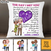 Personalized To My Wife The Day I Met You Pillow JL281 32O34 thumb 1