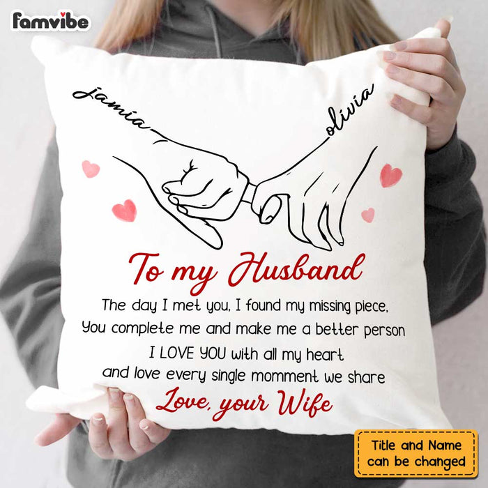 Personalized To My Husband Pillow JL282 85O47 1