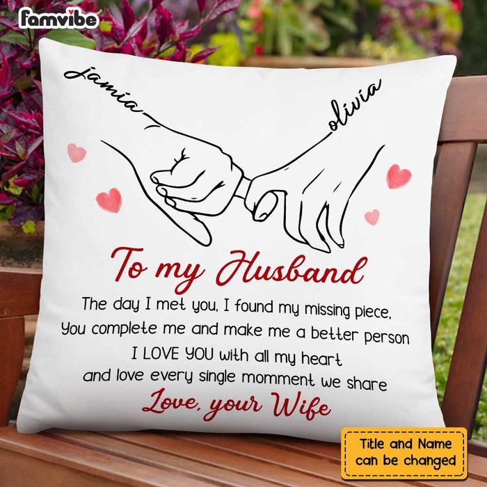 Personalized To My Husband Pillow JL282 85O47 1