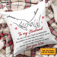 Personalized To My Husband Pillow JL282 85O47 thumb 1