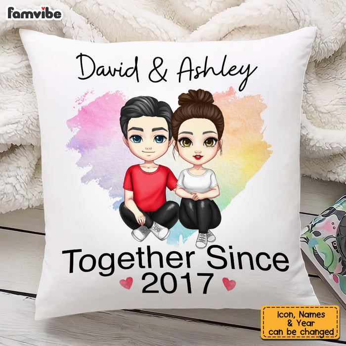 Personalized Couple Together Since Pillow JL281 30O53 1