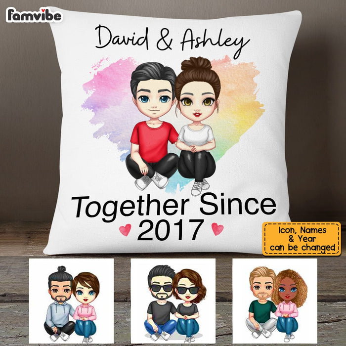 Personalized Couple Together Since Pillow JL281 30O53 1