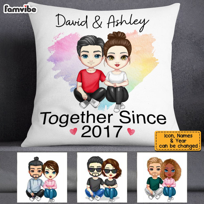 Personalized Couple Together Since Pillow JL281 30O53 1