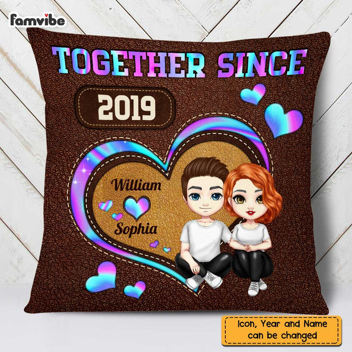 Personalized Couple Together Since Pillow JL293 30O47 1
